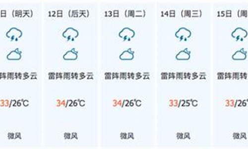 儋州的天气预报15天查询_儋州天气预报15天气预报